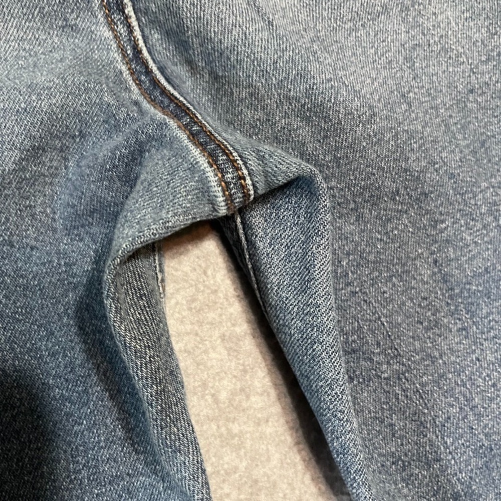 American Eagle Jeans Womens‎ 2 Blue Mom Chewed Hem Mid Rise Stretch Denim - Picture 8 of 14